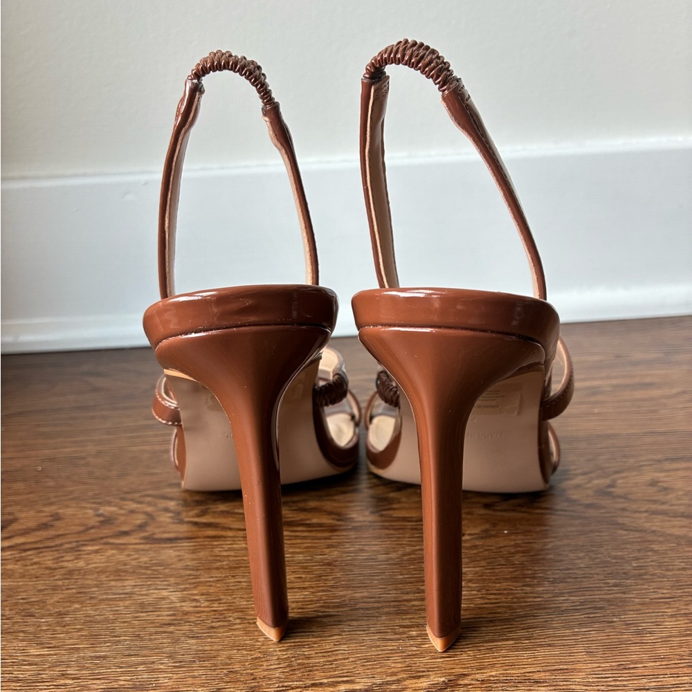 Steve Madden Like New Brown Gracey Square Toe Strappy Heels - Size 7M - Picture 4 of 7